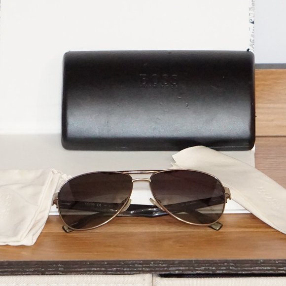 New Boss by HUGO BOSS Aviator Polarize unisex Sunglasses - Picture 2 of 8